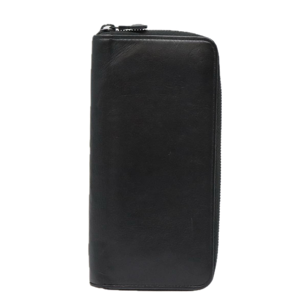 Louis Vuitton Zippy Wallet Vertical Black Leather Wallet (Pre-Owned)