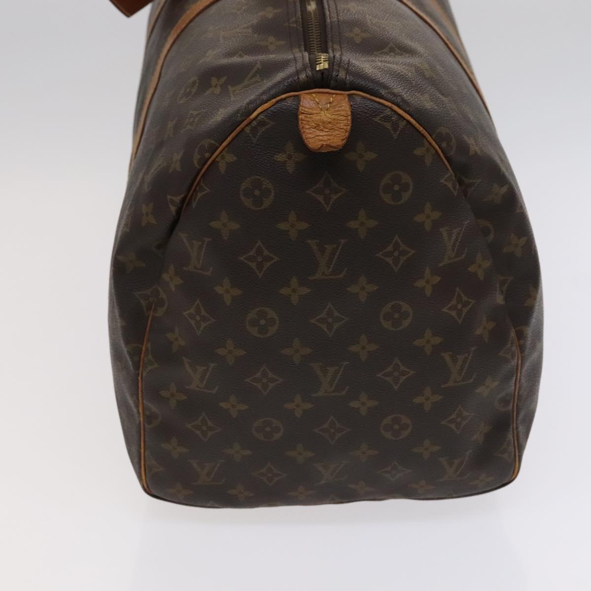 Louis Vuitton Keepall 55 Brown Canvas Travel Bag (Pre-Owned)