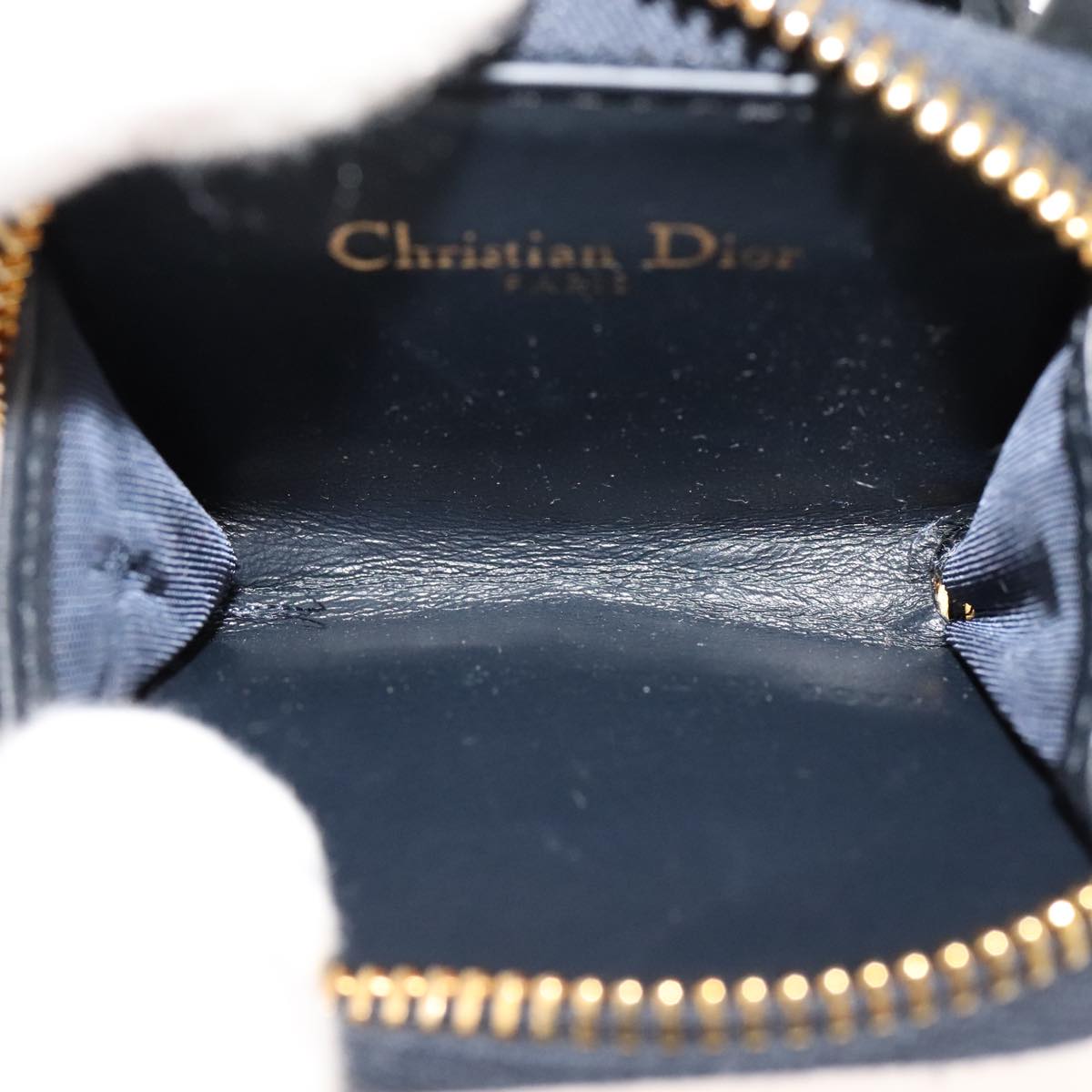 Dior Trotter Navy Canvas Wallet (Pre-Owned)