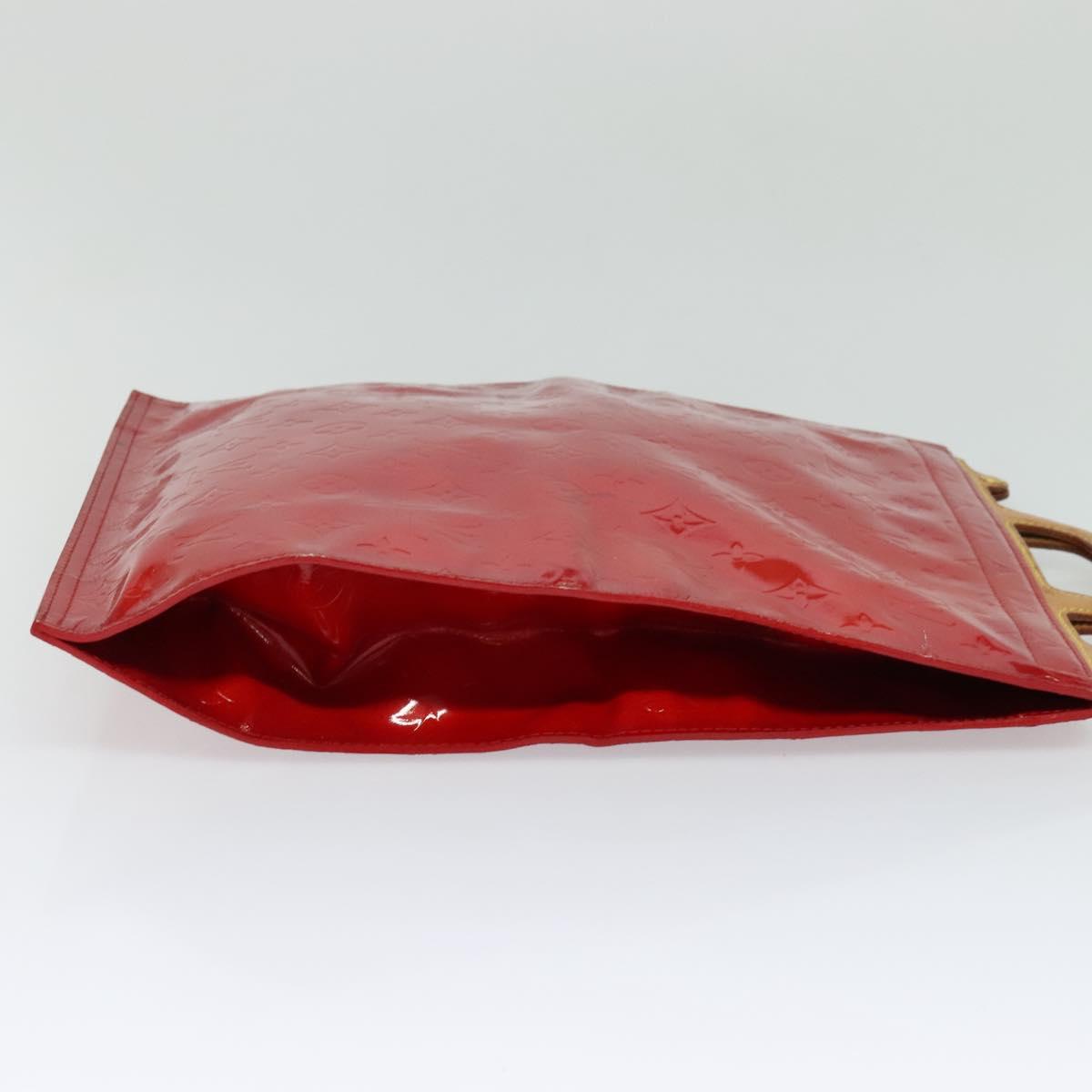 Louis Vuitton Stanton Red Patent Leather Tote Bag (Pre-Owned)