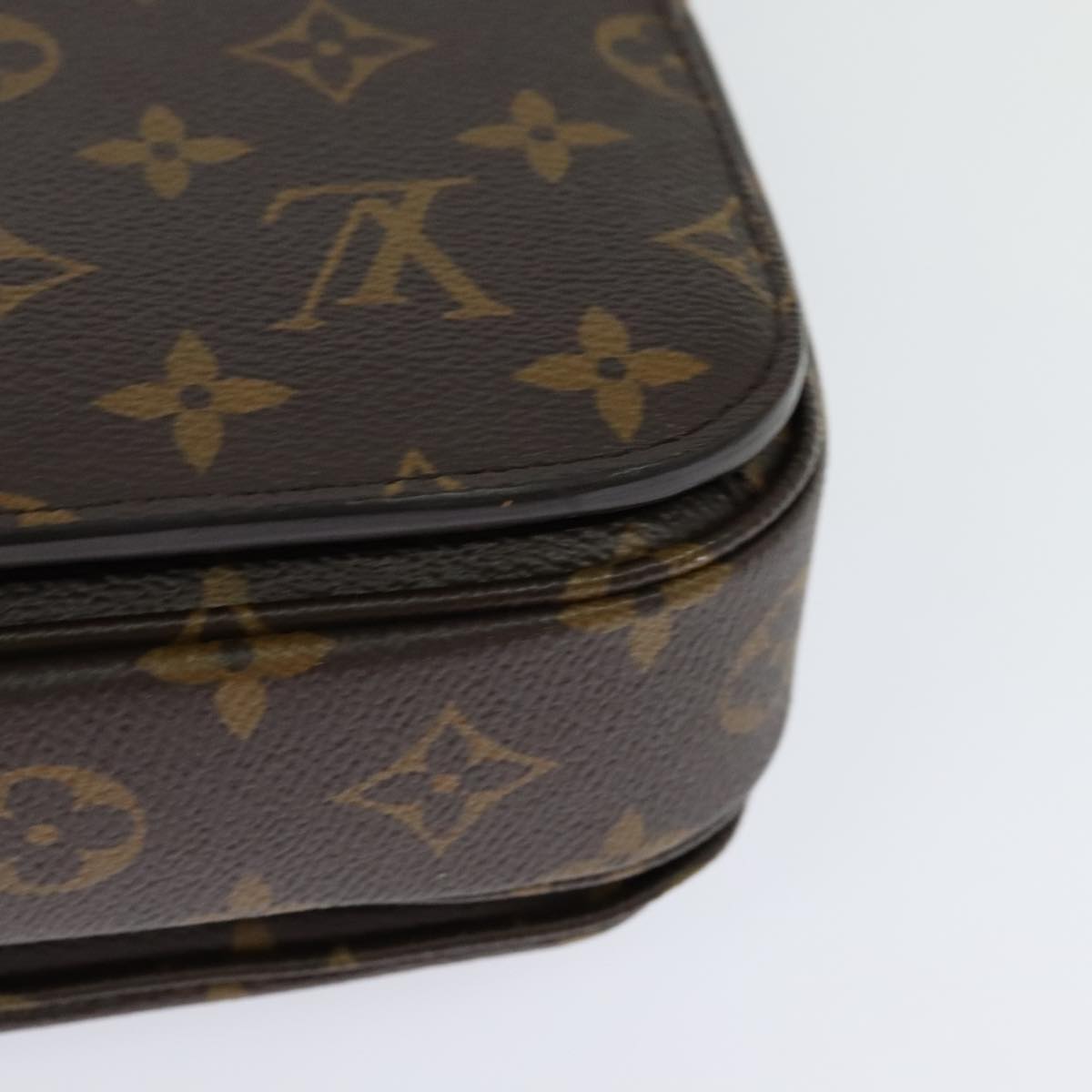 Louis Vuitton Pochette Metis Blue Canvas Handbag (Pre-Owned)