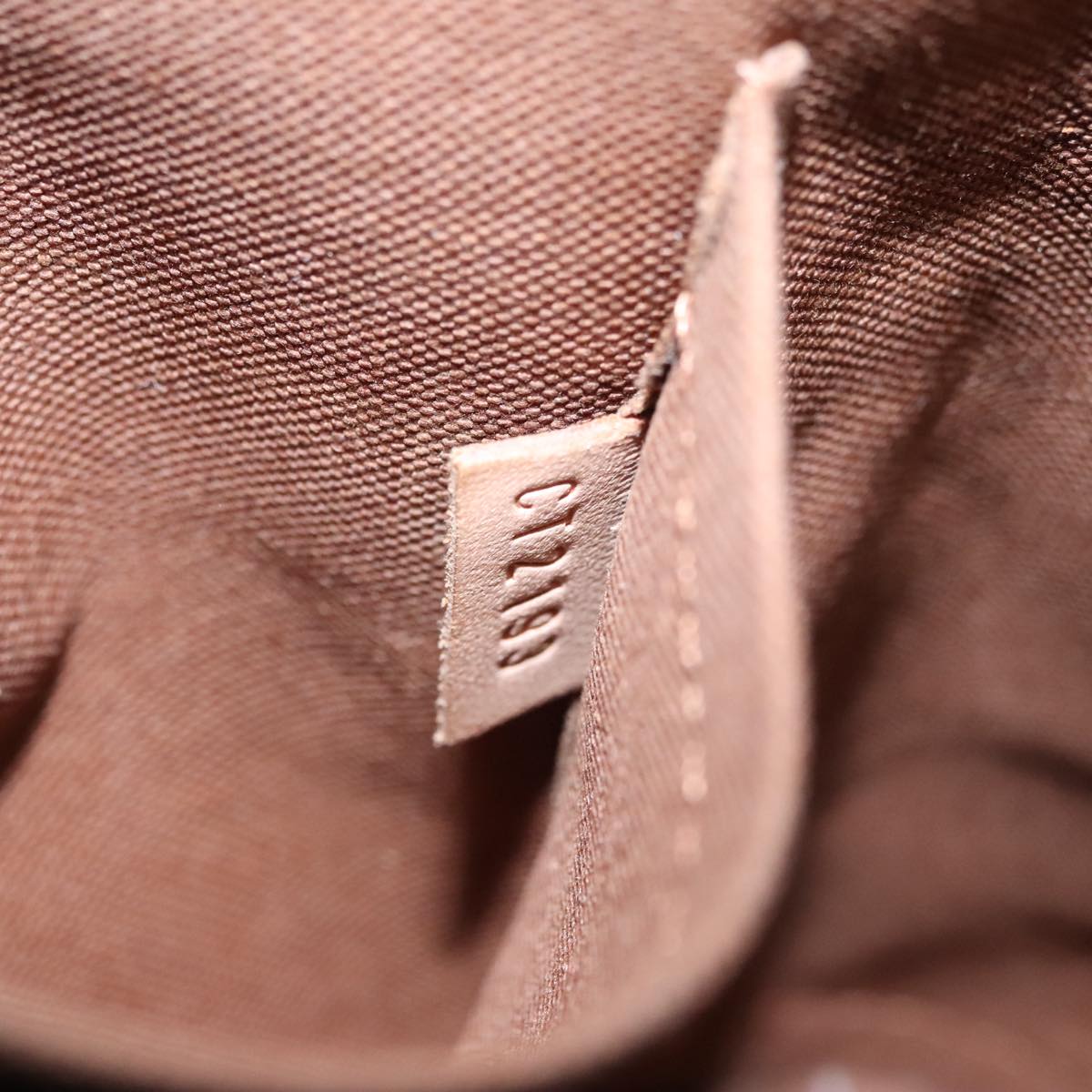 Louis Vuitton Alma Brown Canvas Handbag (Pre-Owned)