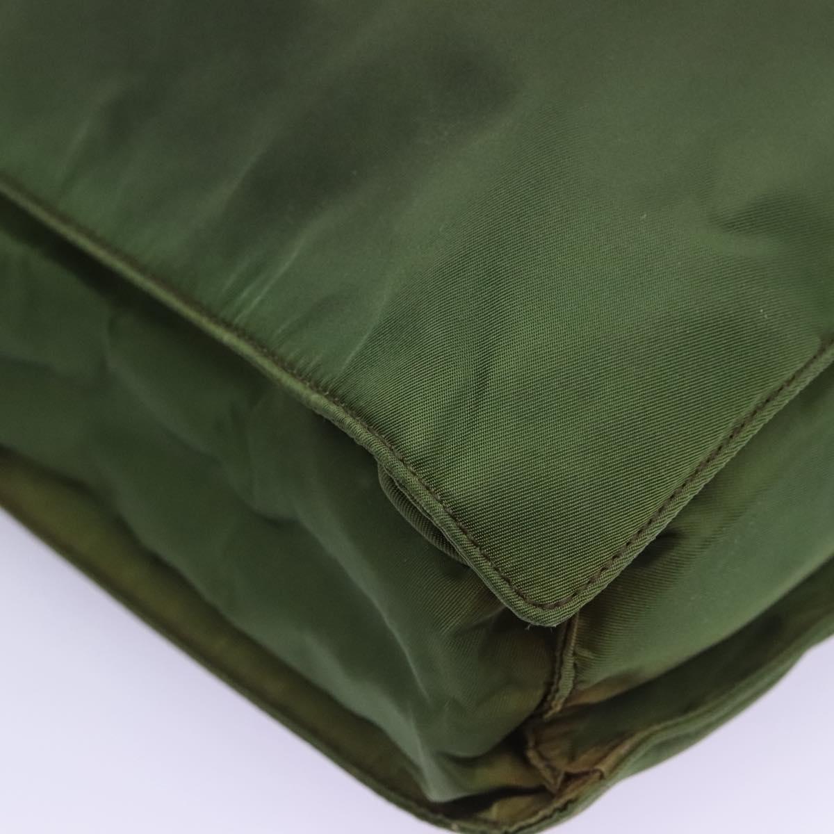Prada Tessuto Green Synthetic Handbag (Pre-Owned)