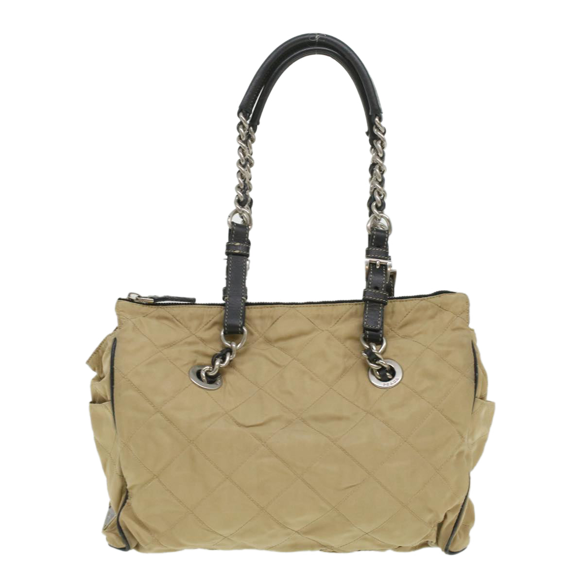 Prada Beige Canvas Handbag (Pre-Owned)