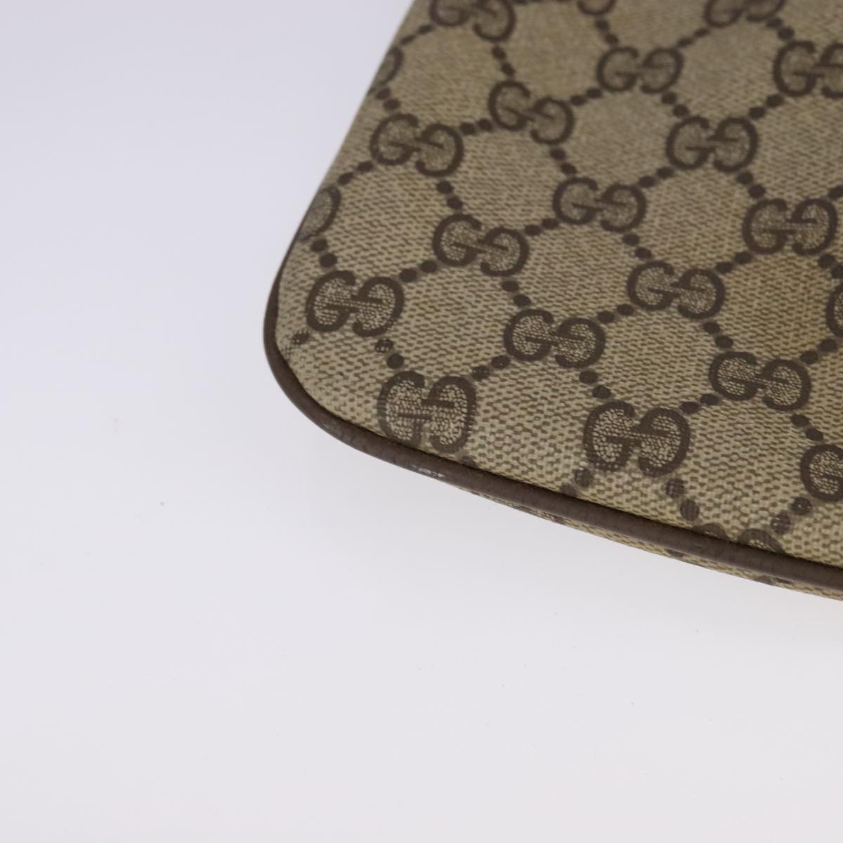 Gucci Gg Canvas Beige Canvas Shoulder Bag (Pre-Owned)
