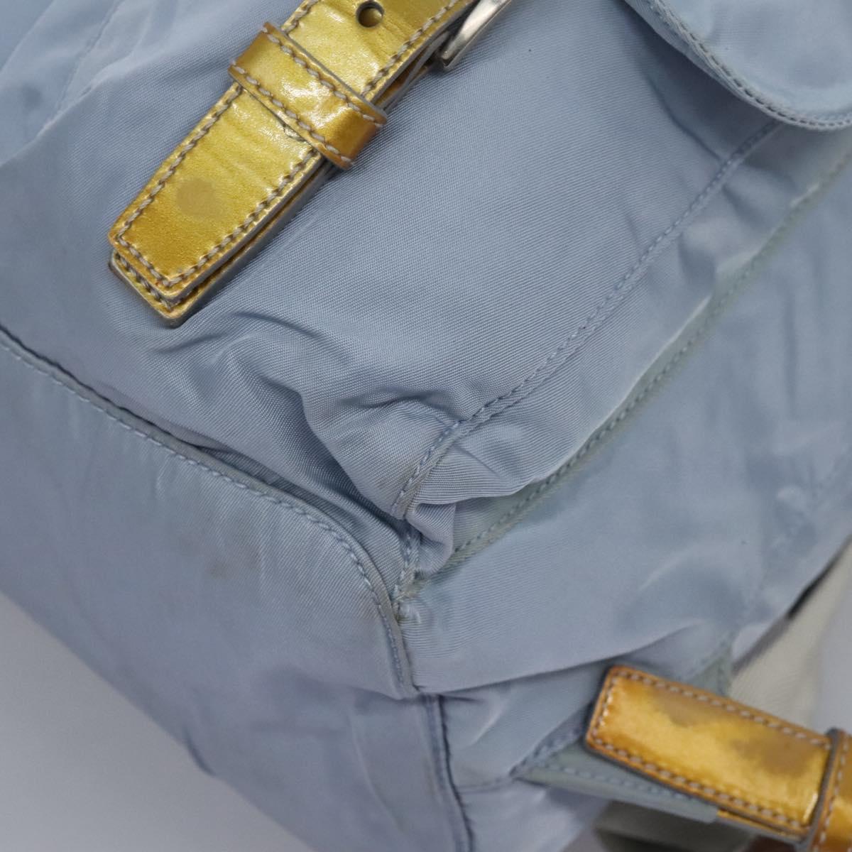 Prada Re-Nylon Blue Synthetic Backpack Bag (Pre-Owned)
