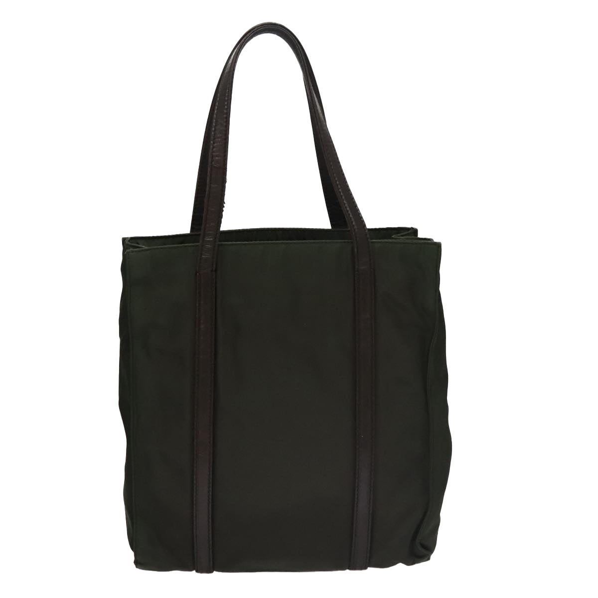 Prada Tessuto Khaki Synthetic Tote Bag (Pre-Owned)