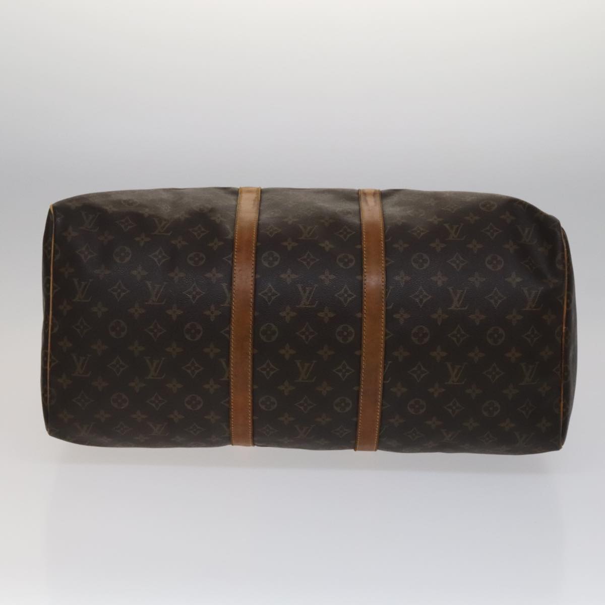 Louis Vuitton Keepall 55 Brown Canvas Travel Bag (Pre-Owned)