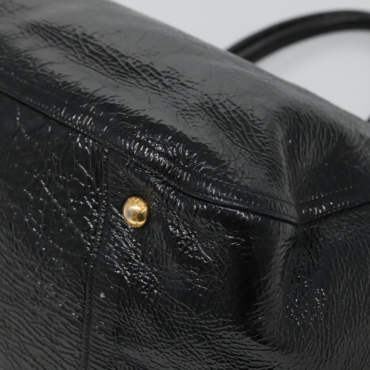 Prada Black Patent Leather Tote Bag (Pre-Owned)