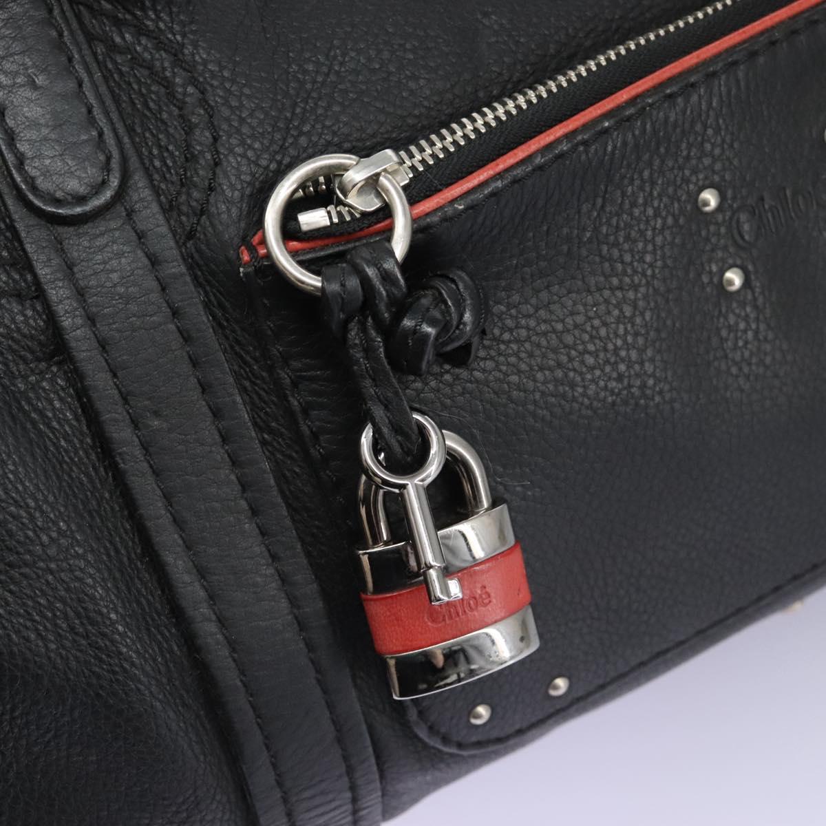 Chloé Paddington Black Leather Travel Bag (Pre-Owned)