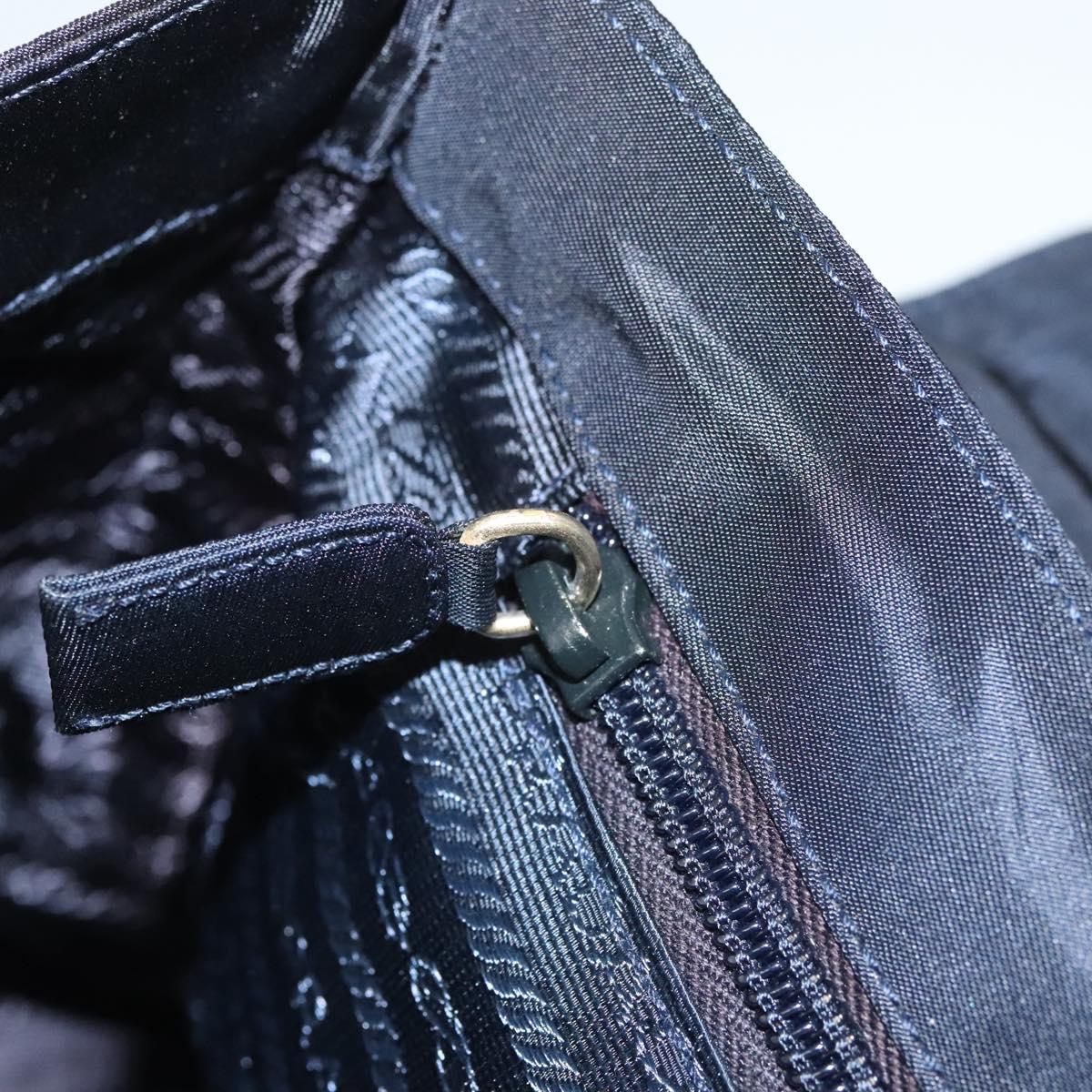 Prada Navy Nylon Handbag (Pre-Owned)