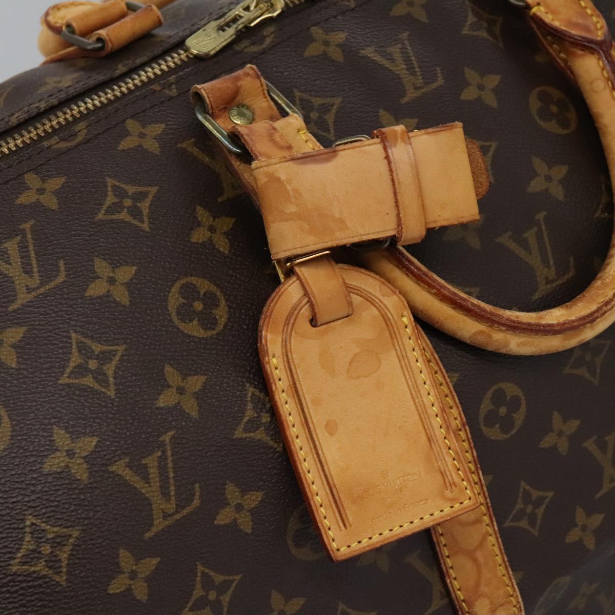 Louis Vuitton Keepall 55 Brown Canvas Travel Bag (Pre-Owned)