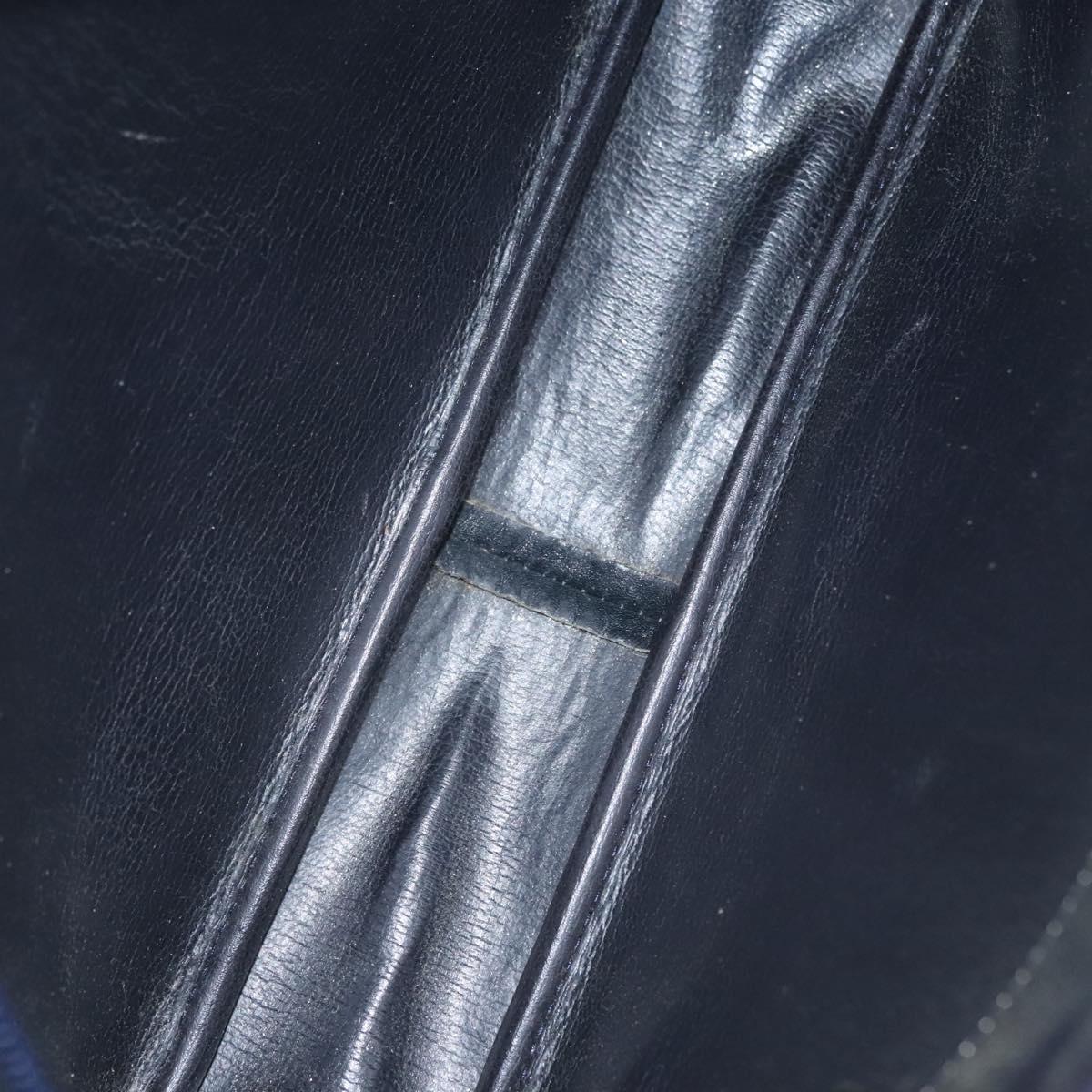 Dior Logo Black Leather Shoulder Bag (Pre-Owned)
