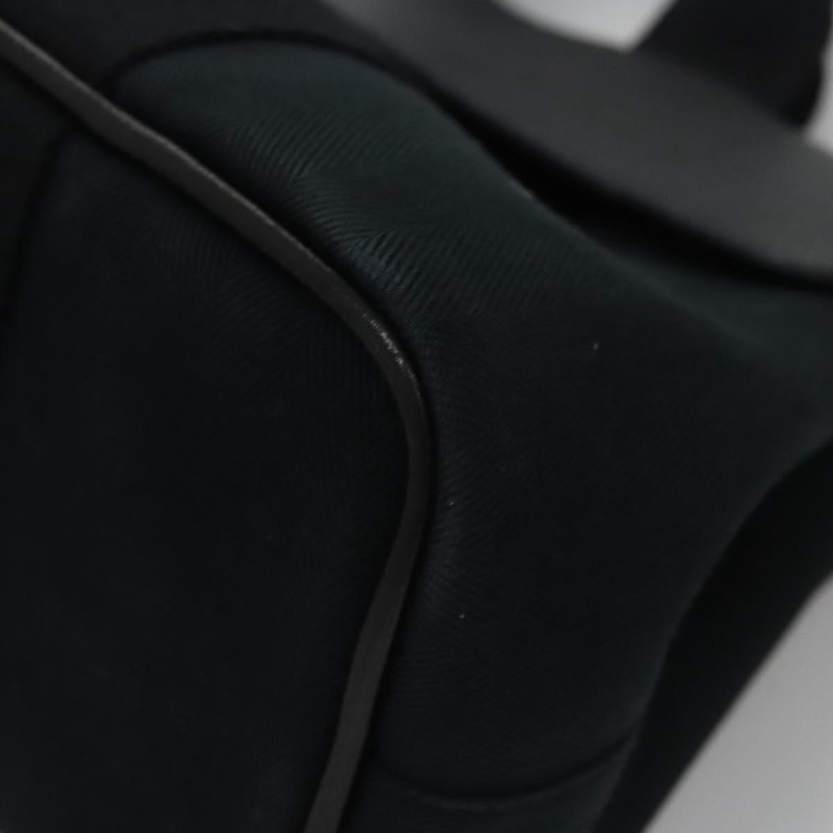Hermès Valparaiso Black Canvas Handbag (Pre-Owned)