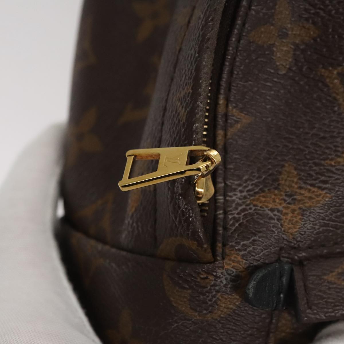Louis Vuitton Palm Springs Mini Brown Canvas Backpack Bag (Pre-Owned)