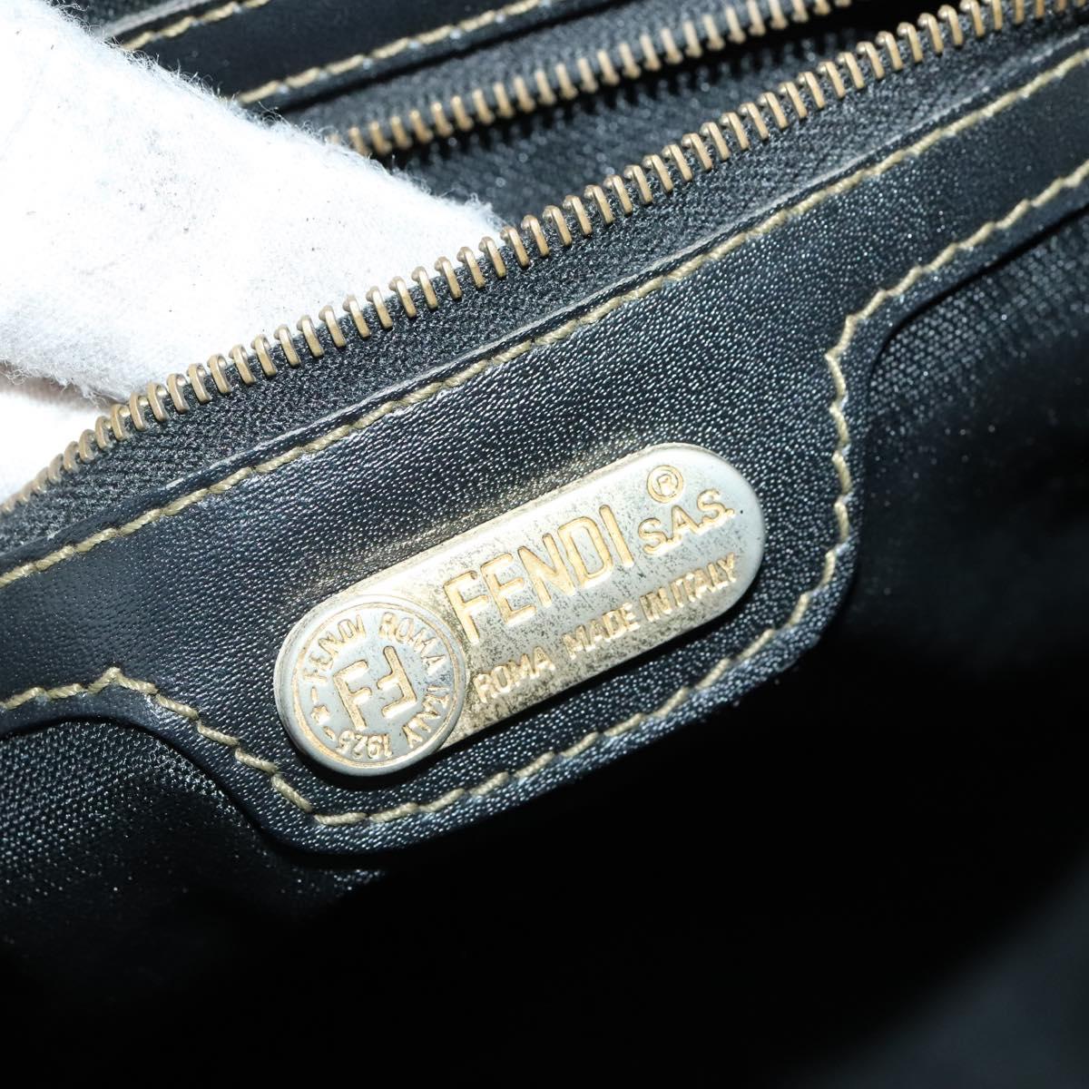 Fendi Pequin Brown Canvas Backpack Bag (Pre-Owned)