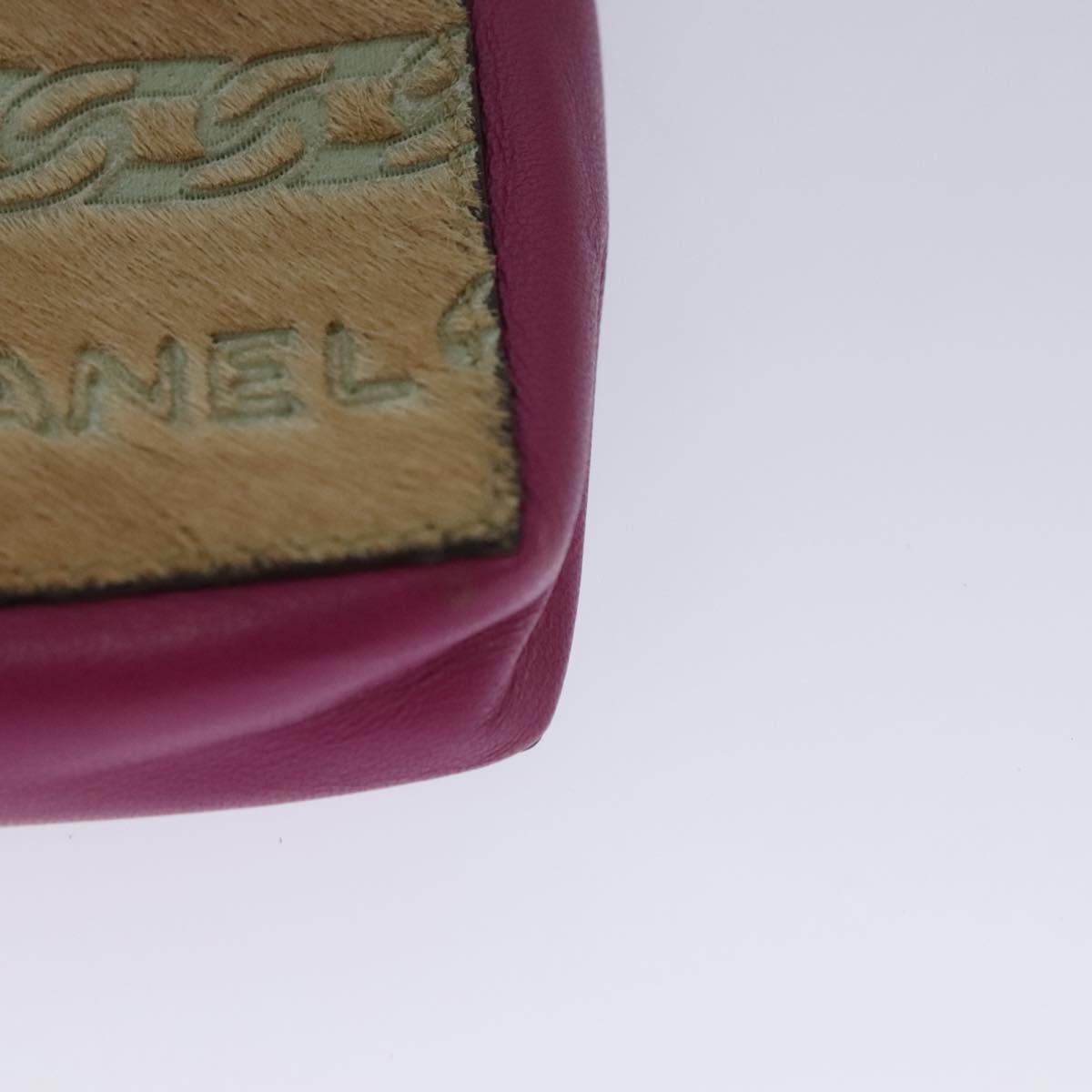 Chanel Cc Beige Faux Fur Clutch Bag (Pre-Owned)