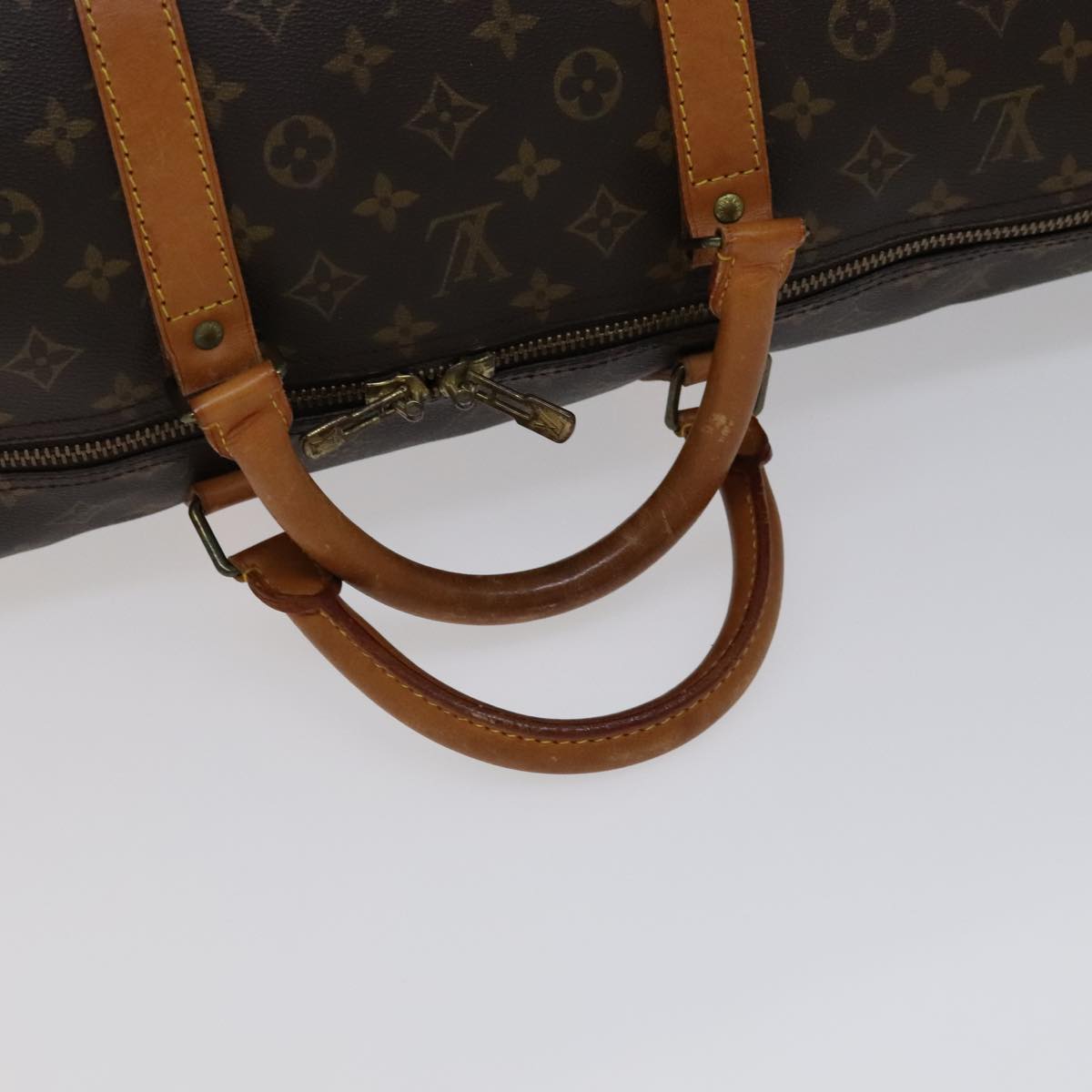 Louis Vuitton Keepall 60 Brown Canvas Travel Bag (Pre-Owned)