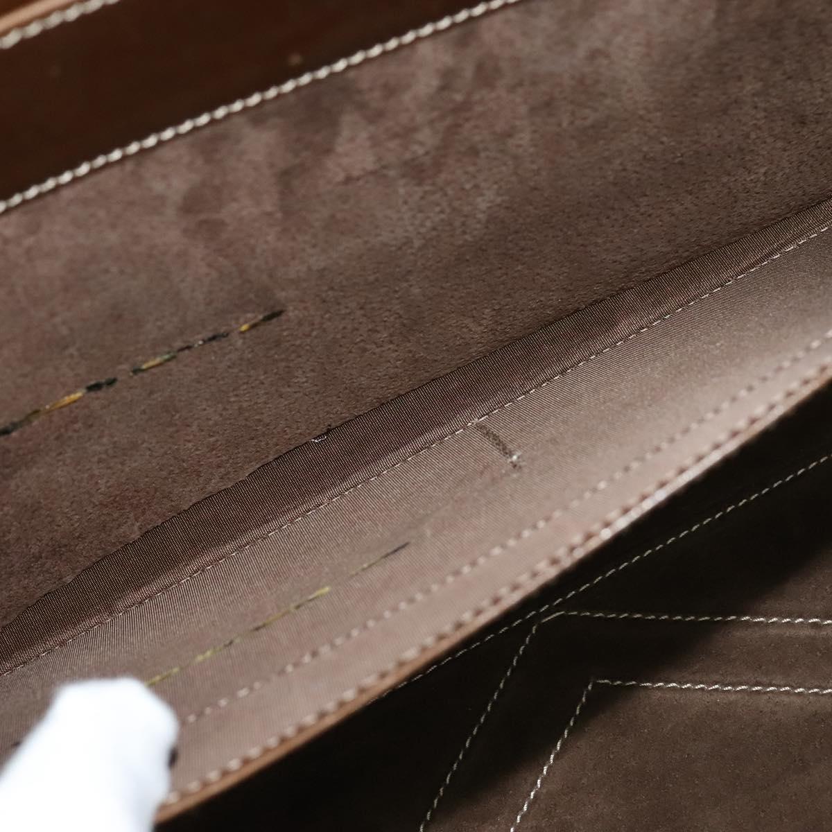 Loewe Anagram Beige Leather Briefcase Bag (Pre-Owned)