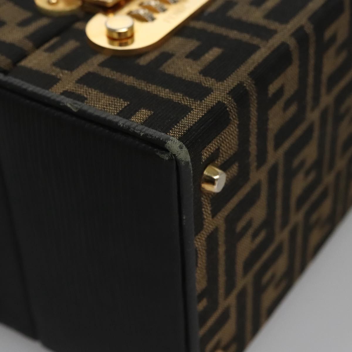 Fendi Zucca Brown Canvas Briefcase Bag (Pre-Owned)