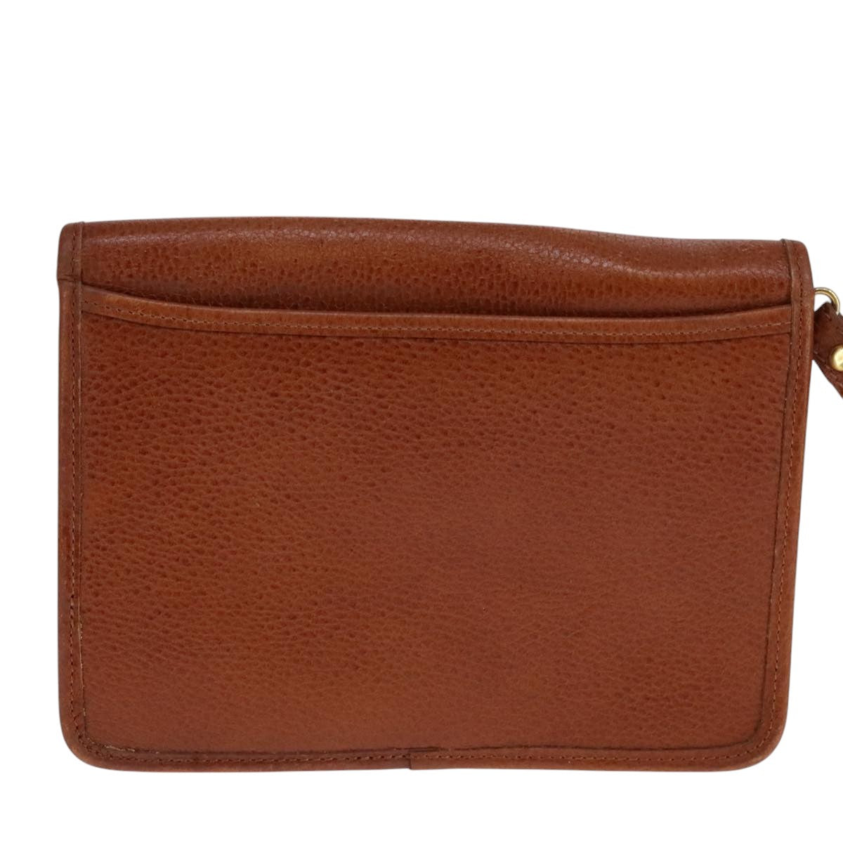 Burberry Brown Leather Clutch Bag (Pre-Owned)