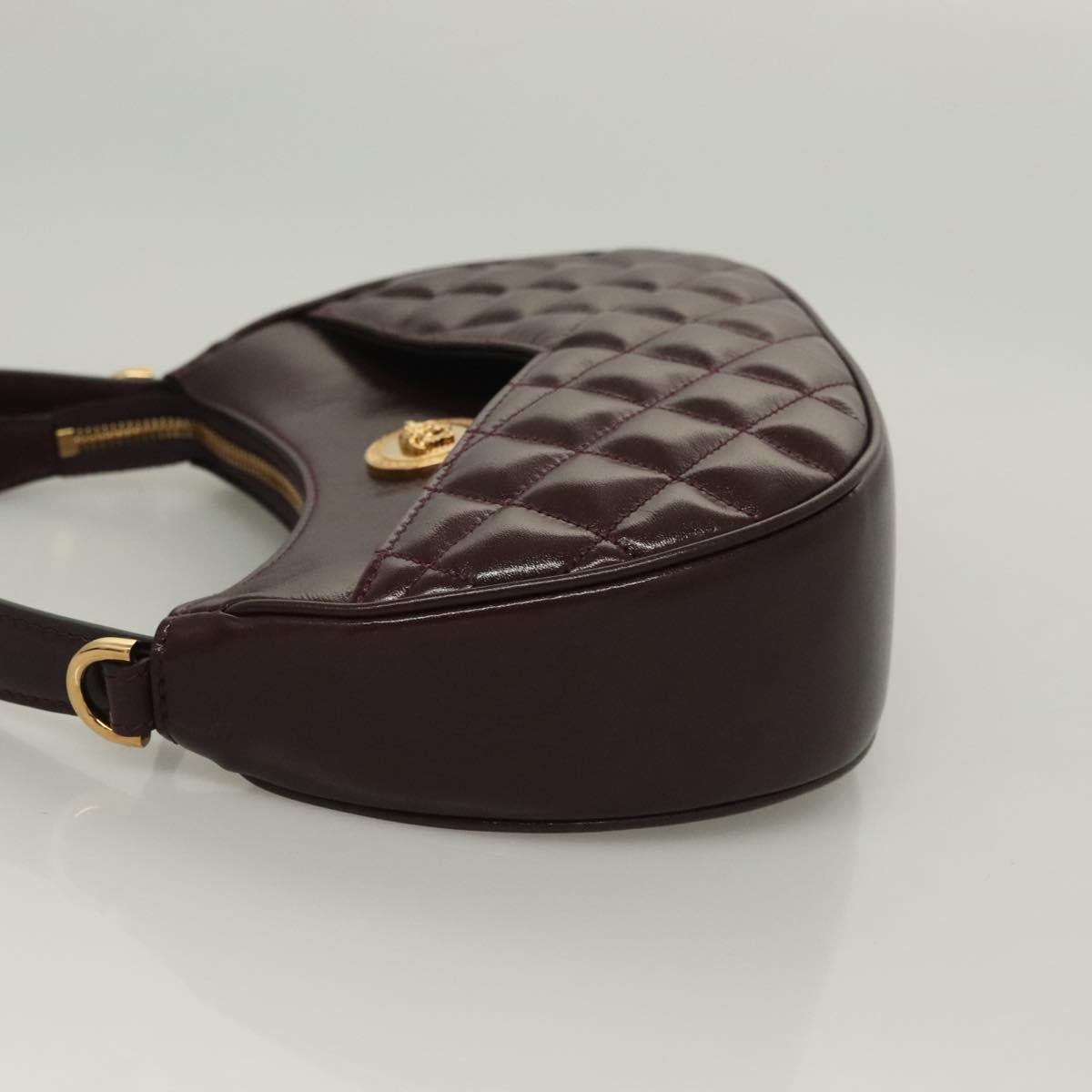 Versace Brown Leather Shoulder Bag (Pre-Owned)