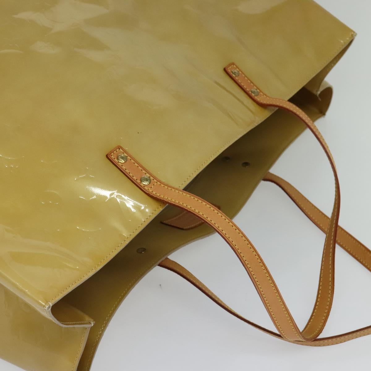 Louis Vuitton Reade Beige Patent Leather Tote Bag (Pre-Owned)