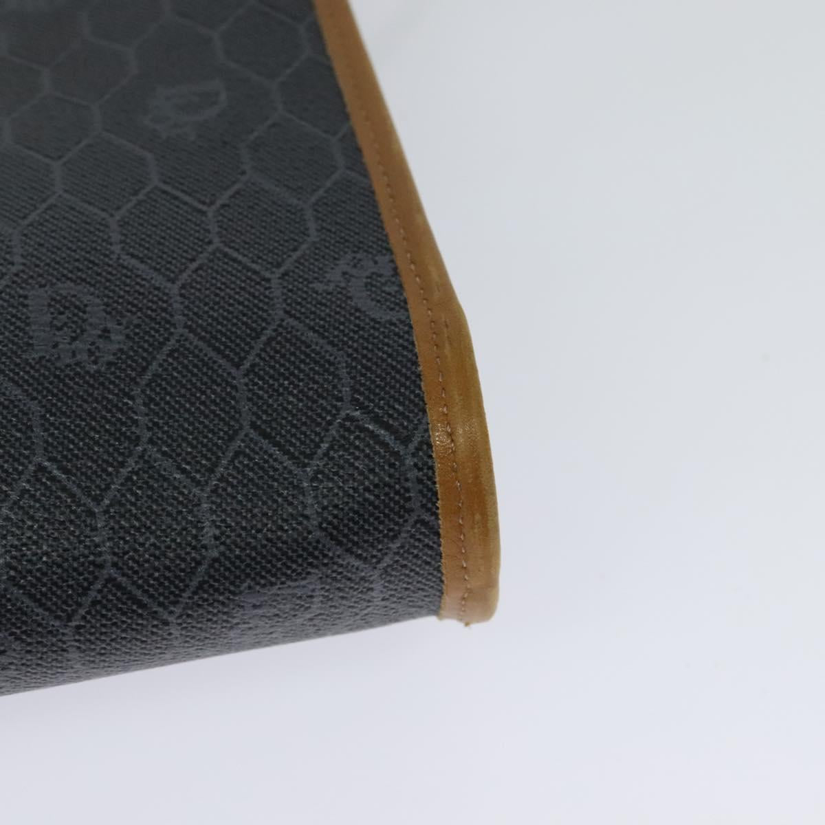 Dior Honeycomb Black Canvas Shoulder Bag (Pre-Owned)
