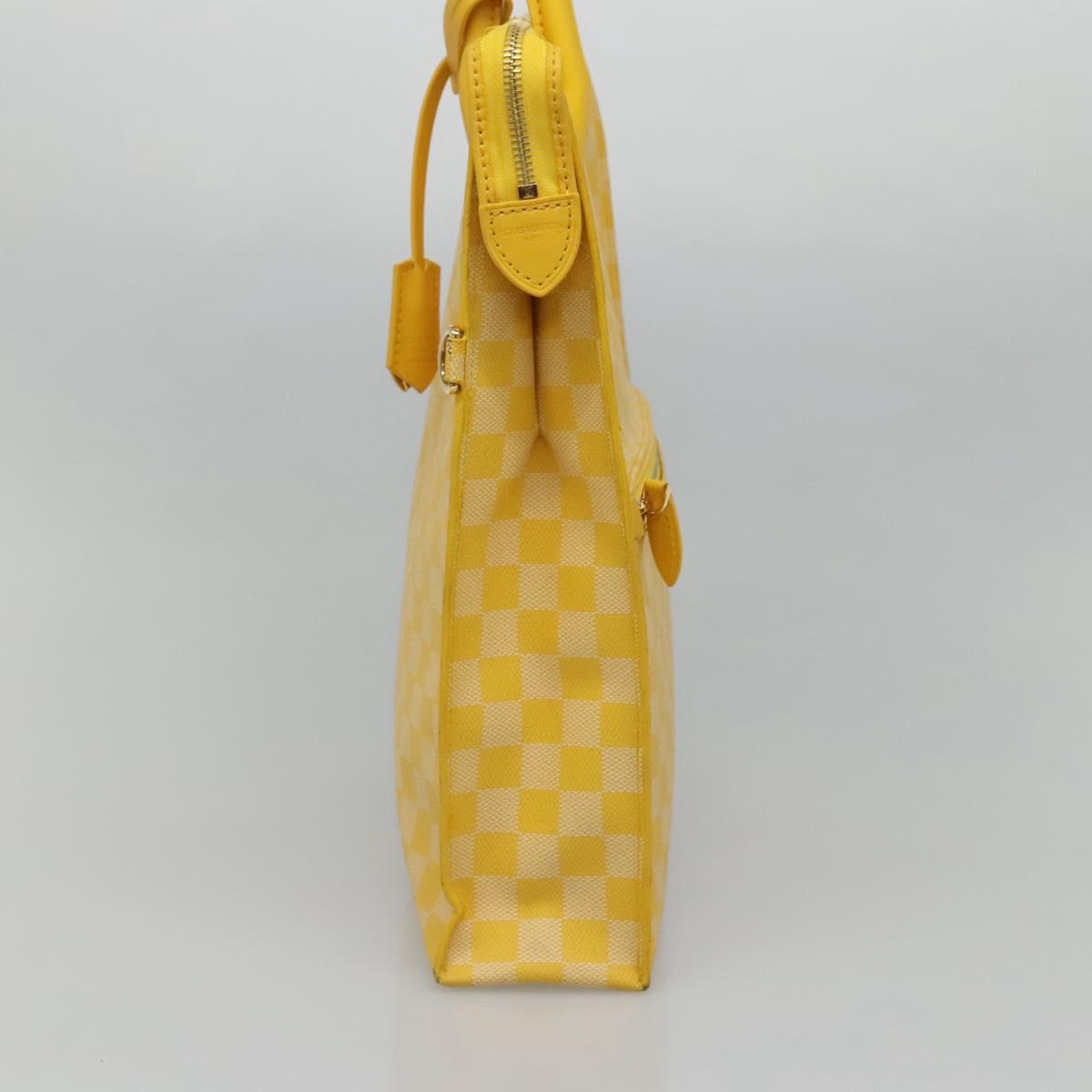 Louis Vuitton Yellow Canvas Handbag (Pre-Owned)