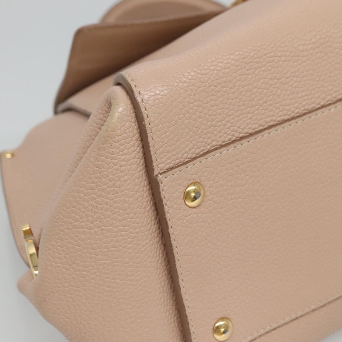 Salvatore Ferragamo Sofia Pink Leather Handbag (Pre-Owned)