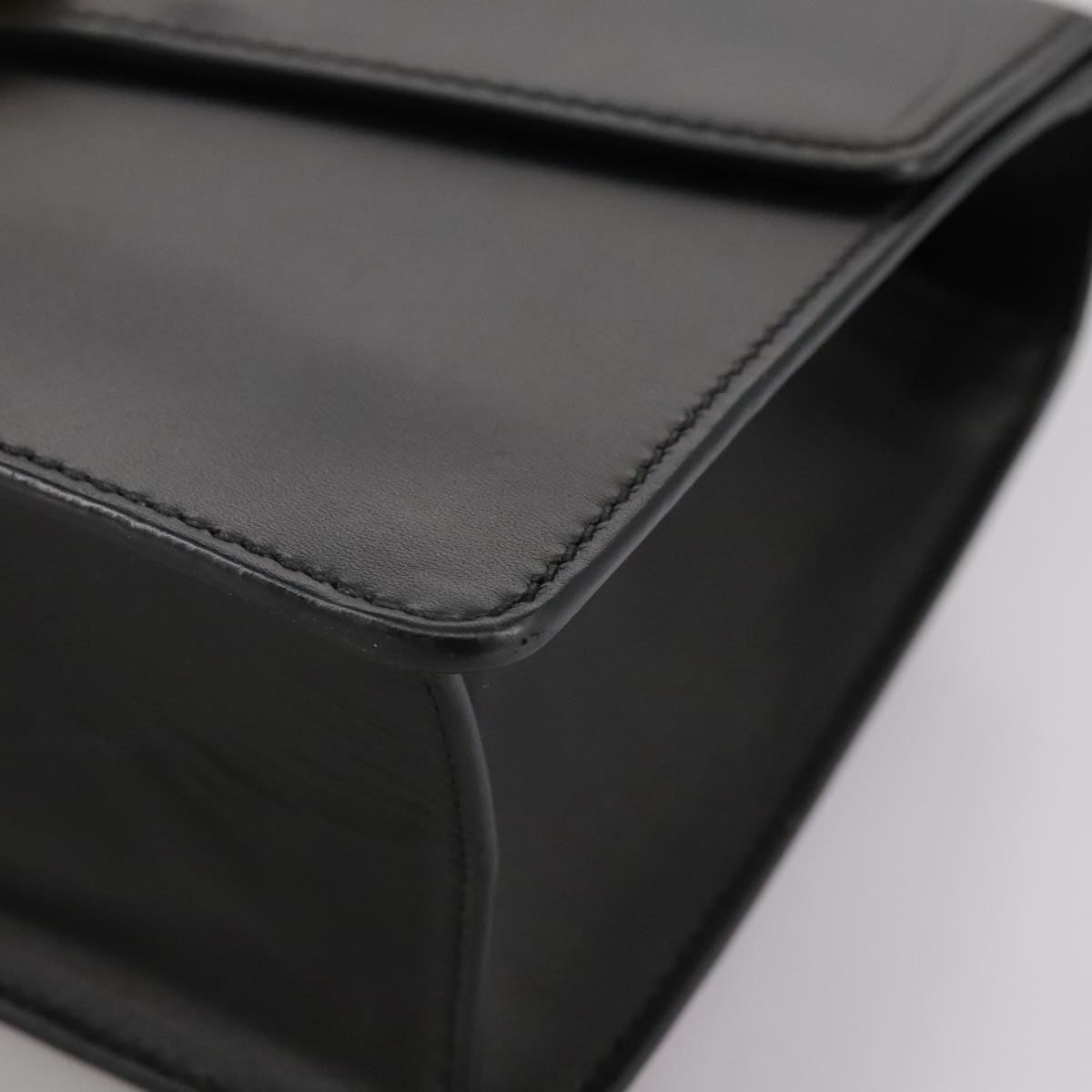 Gucci Sylvie Black Leather Shoulder Bag (Pre-Owned)
