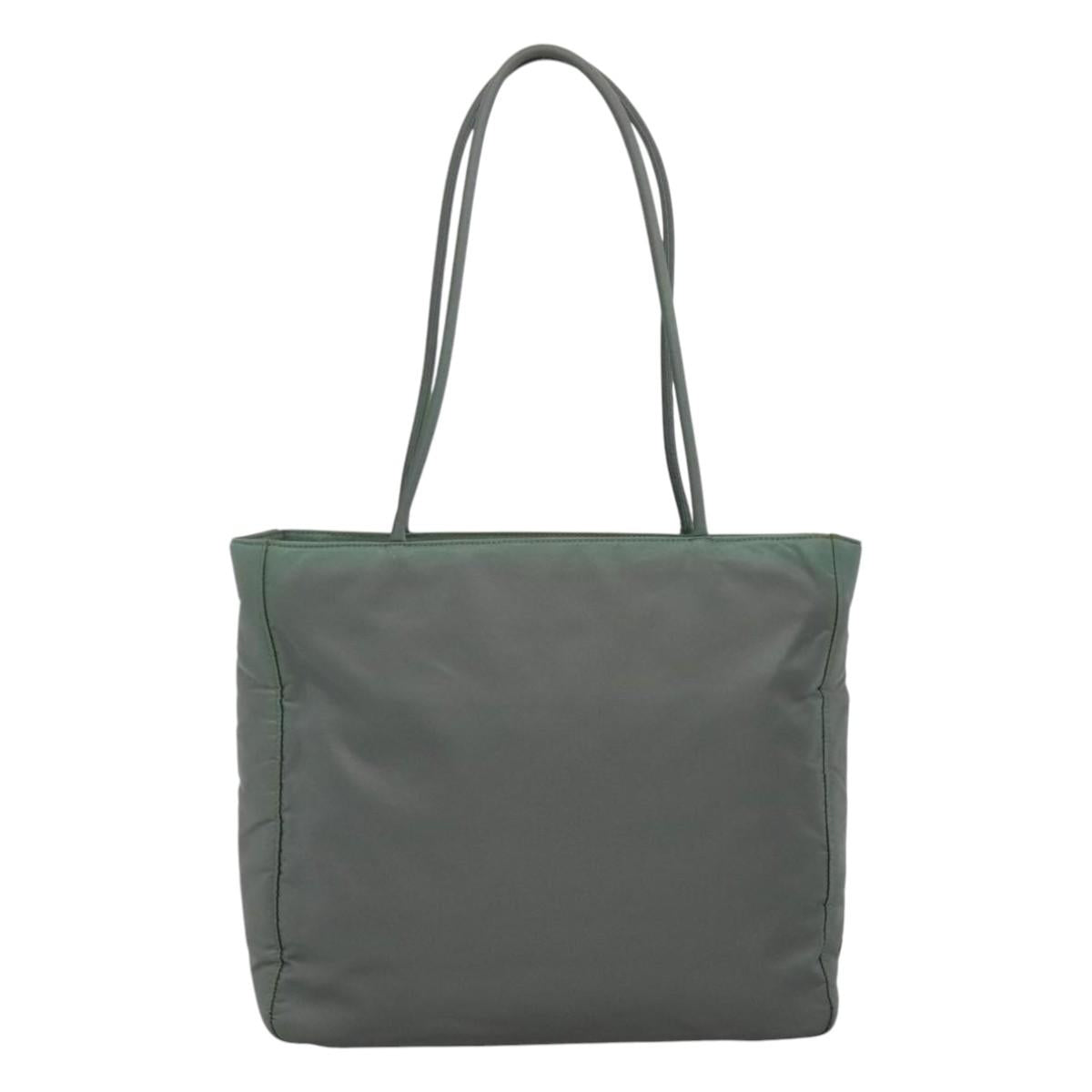 Prada Re-Nylon Grey Synthetic Tote Bag (Pre-Owned)