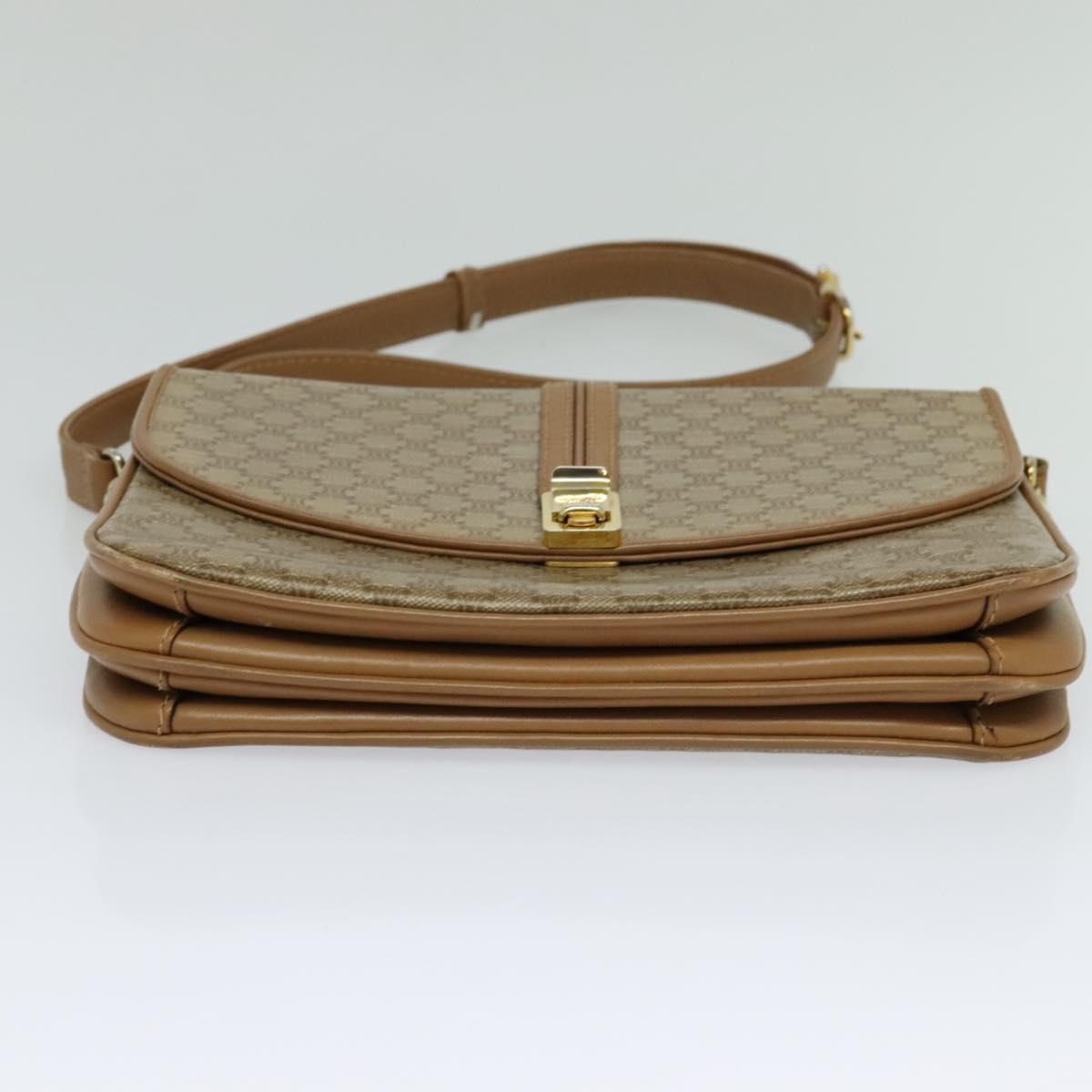 Céline Macadam Beige Canvas Shoulder Bag (Pre-Owned)