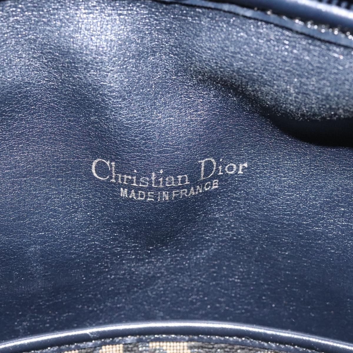 Dior Trotter Navy Canvas Handbag (Pre-Owned)