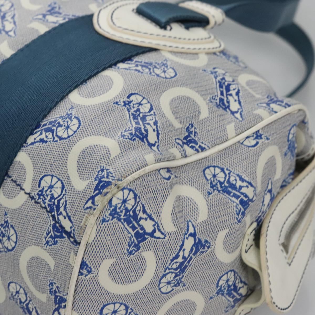 Céline Macadam Blue Canvas Handbag (Pre-Owned)