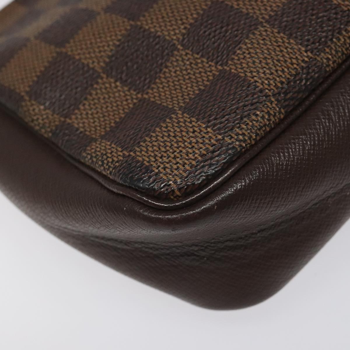 Louis Vuitton Trousse Makeup Brown Canvas Clutch Bag (Pre-Owned)