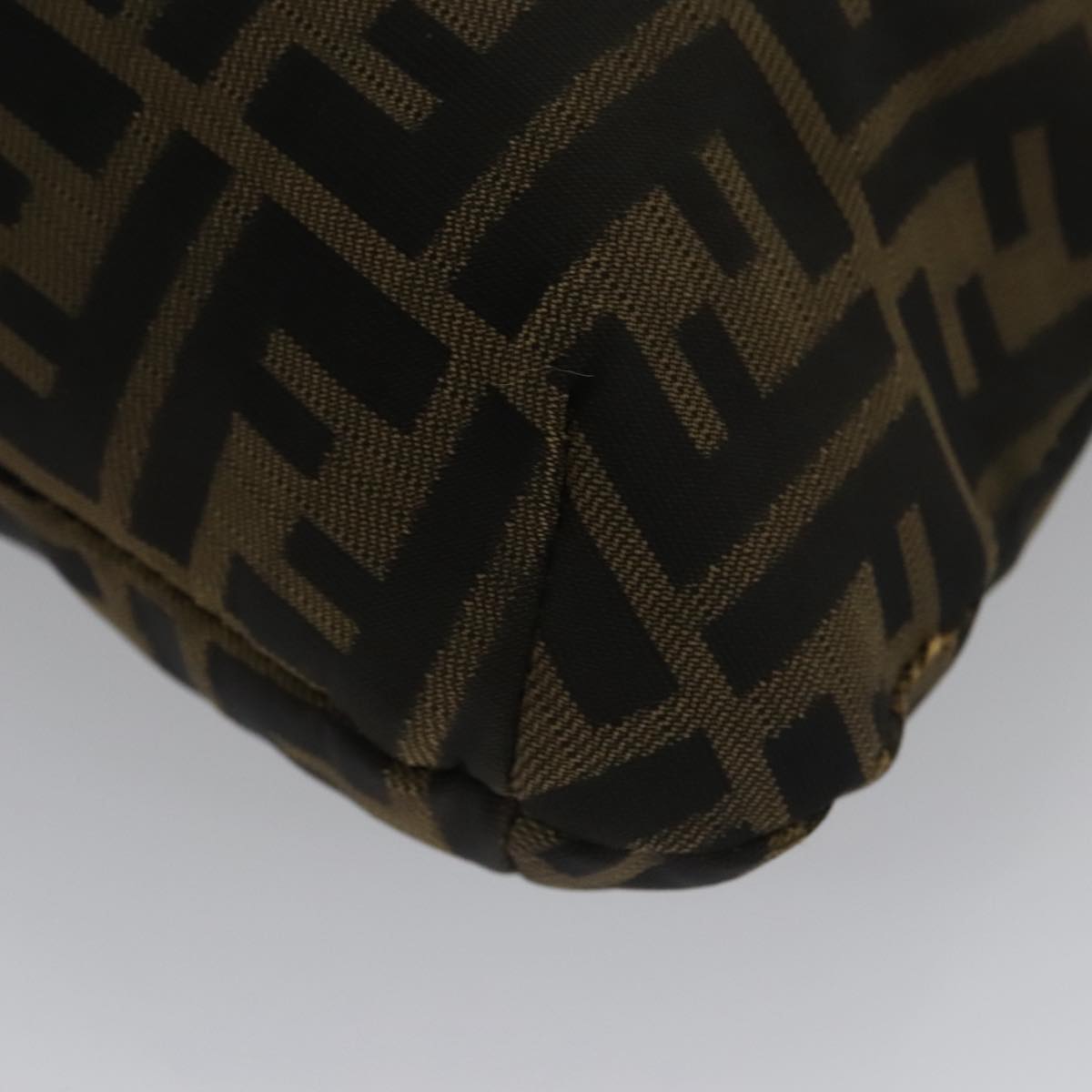 Fendi Hobo Brown Canvas Shoulder Bag (Pre-Owned)