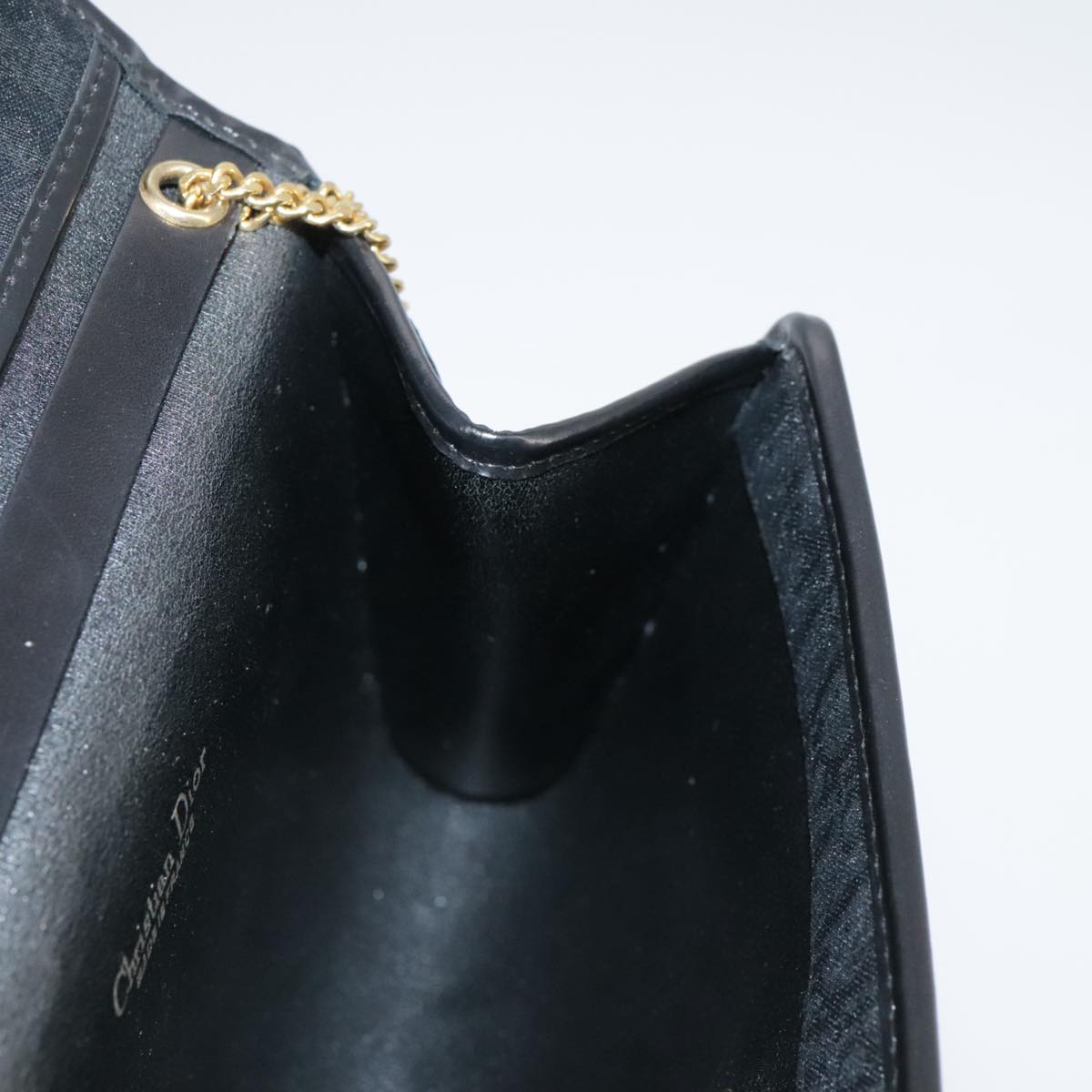 Dior Trotter Black Canvas Shoulder Bag (Pre-Owned)