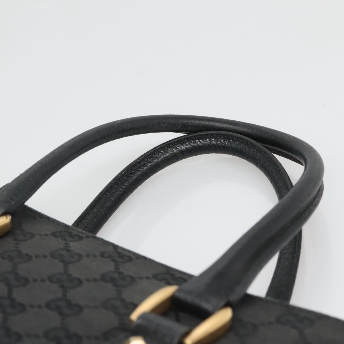 Gucci Gg Canvas Black Canvas Handbag (Pre-Owned)