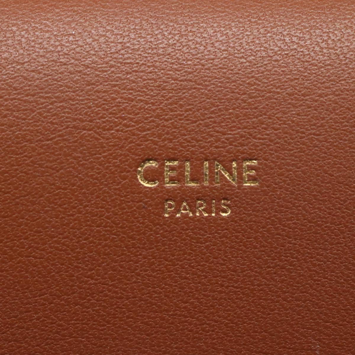 Céline Triomphe Beige Canvas Shoulder Bag (Pre-Owned)