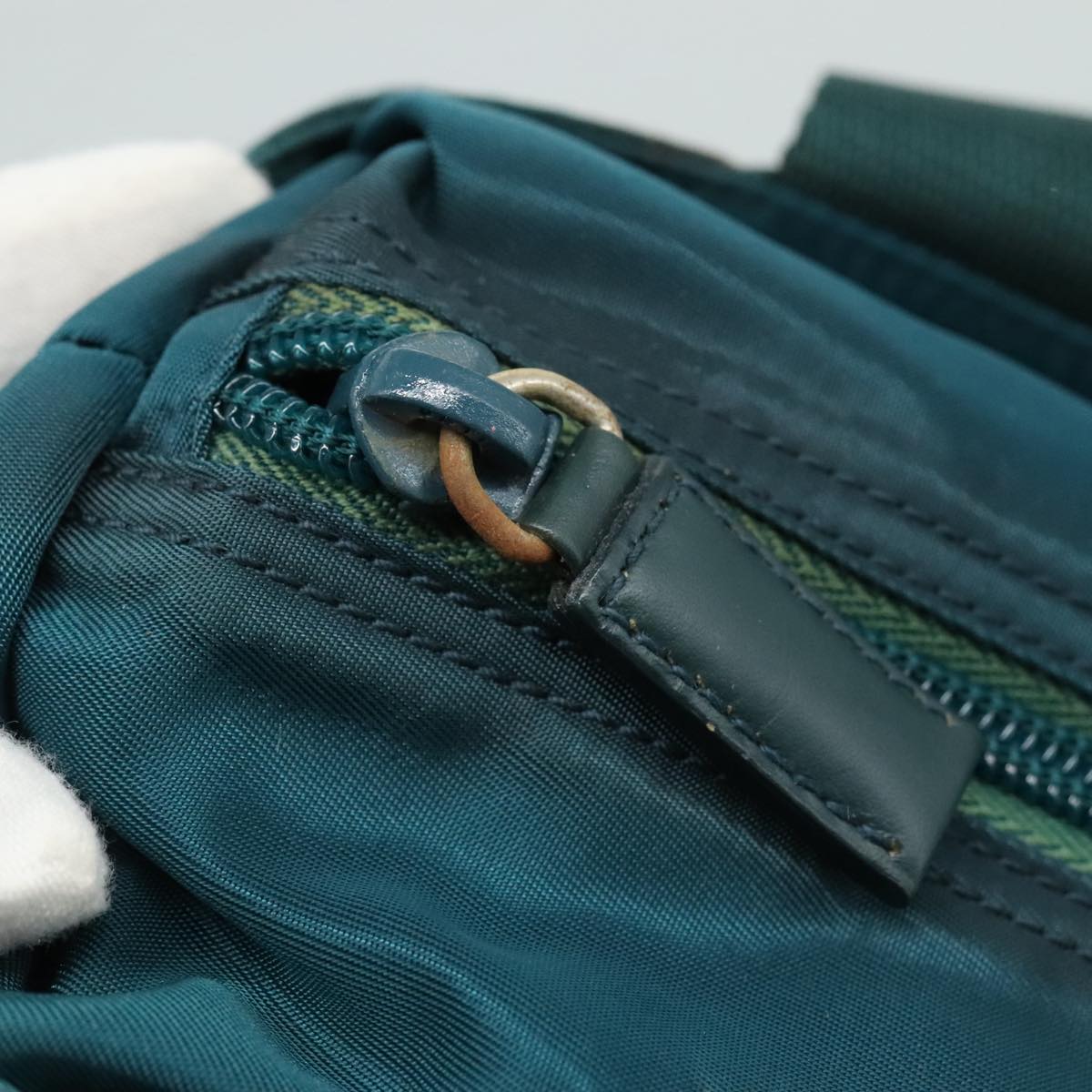 Prada Re-Nylon Blue Canvas Tote Bag (Pre-Owned)