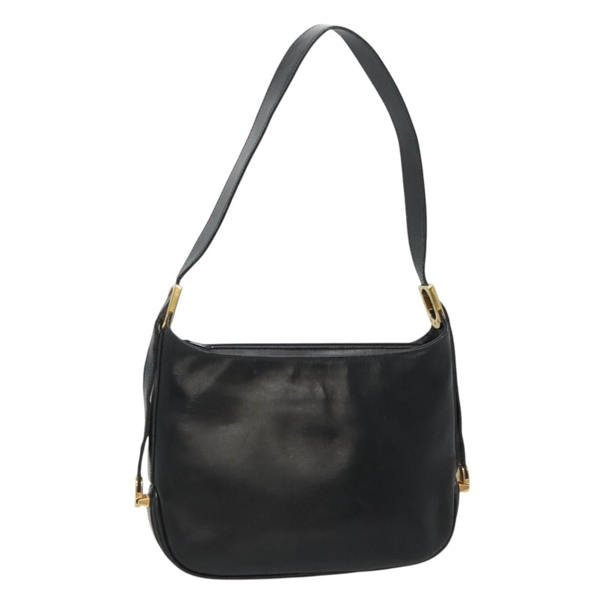 Bally Black Leather Shoulder Bag (Pre-Owned)