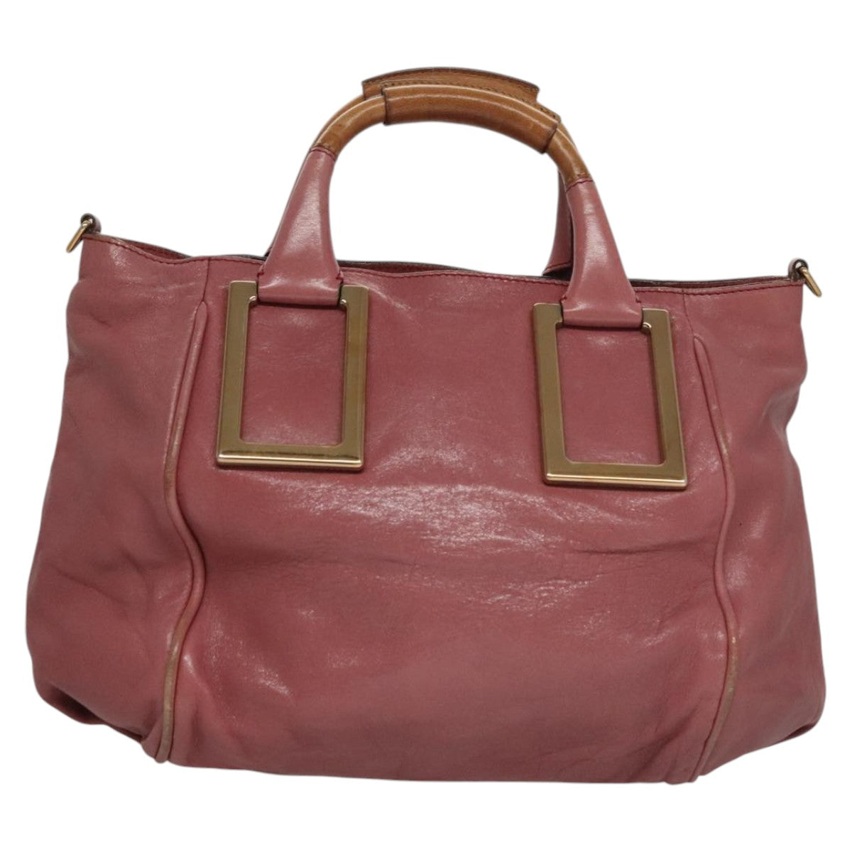 Chloé Ethel Pink Leather Handbag (Pre-Owned)