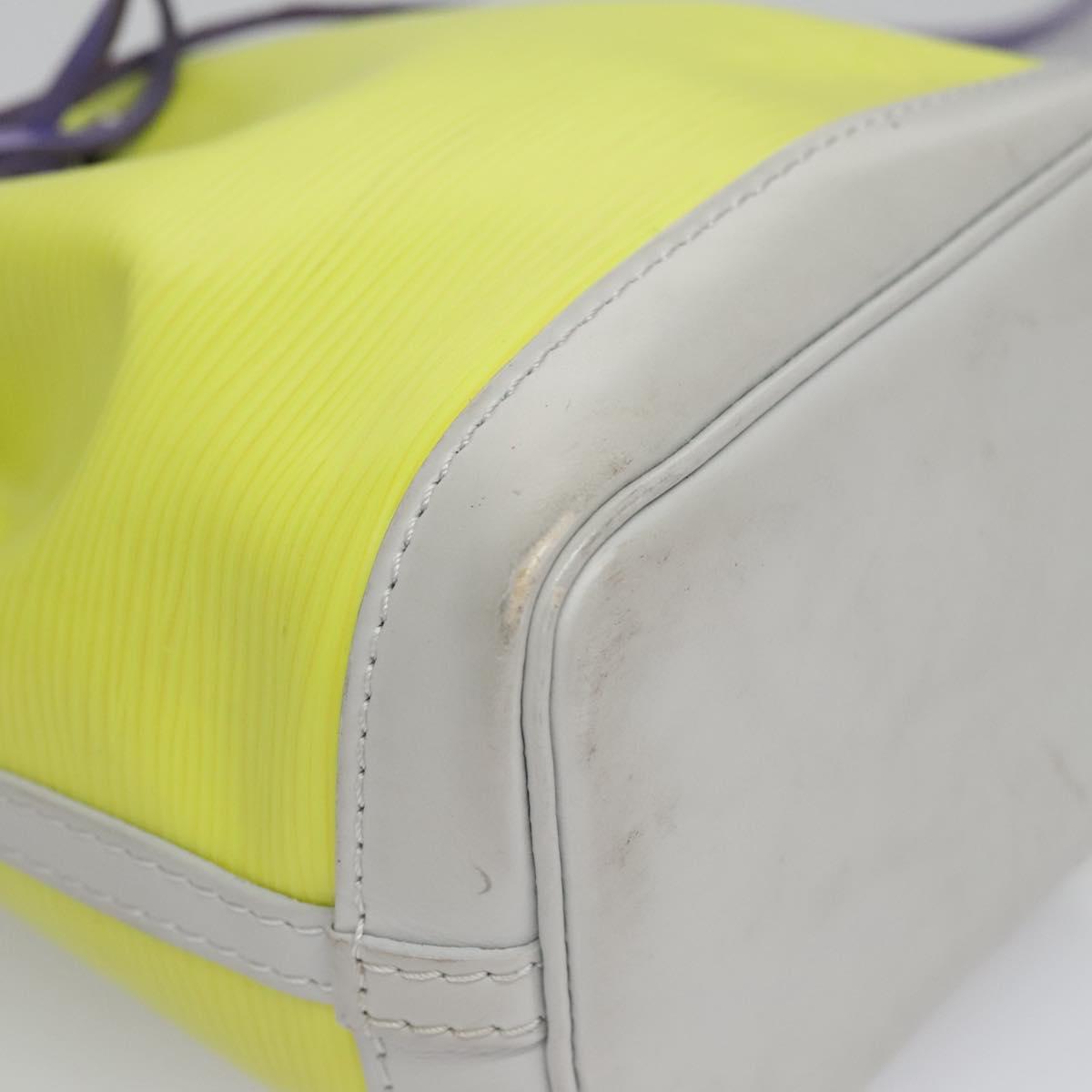 Louis Vuitton Nano Noé Yellow Leather Shoulder Bag (Pre-Owned)