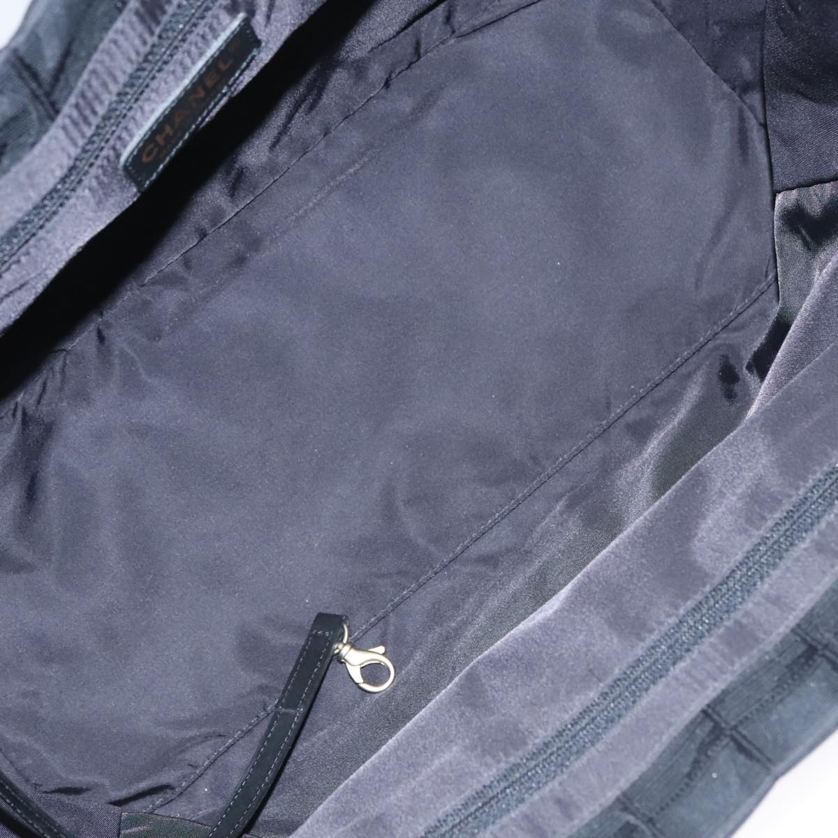 Chanel Travel Line Black Synthetic Tote Bag (Pre-Owned)