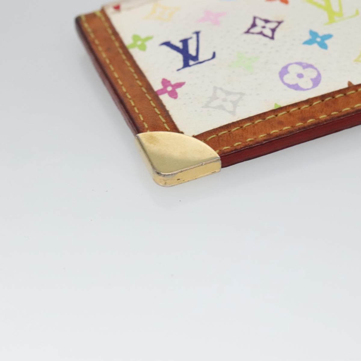 Louis Vuitton Pochette Clés White Canvas Wallet (Pre-Owned)