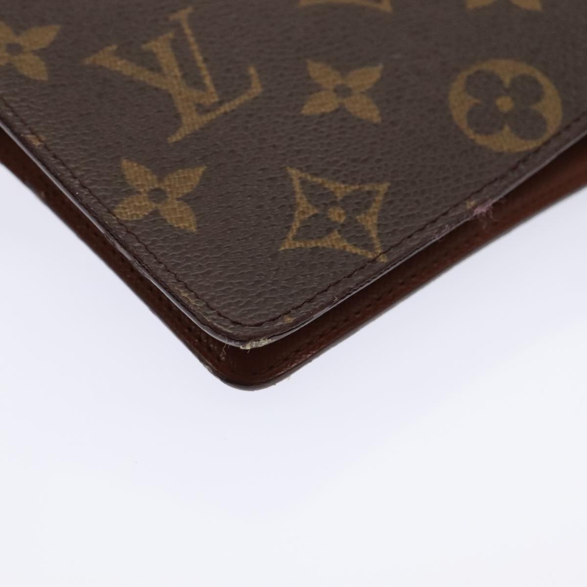 Louis Vuitton Agenda Cover Brown Canvas Wallet (Pre-Owned)