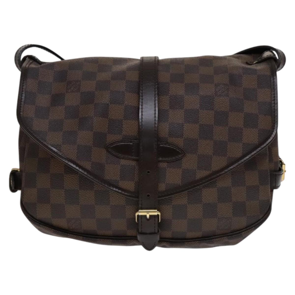 Louis Vuitton Saumur 30 Brown Canvas Shoulder Bag (Pre-Owned)