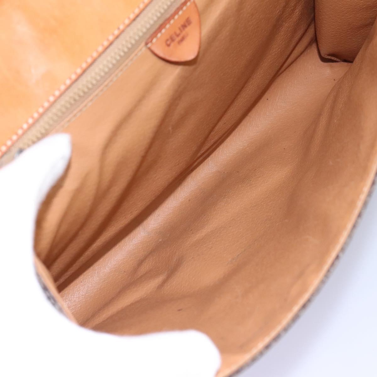 Céline Macadam Brown Canvas Shoulder Bag (Pre-Owned)