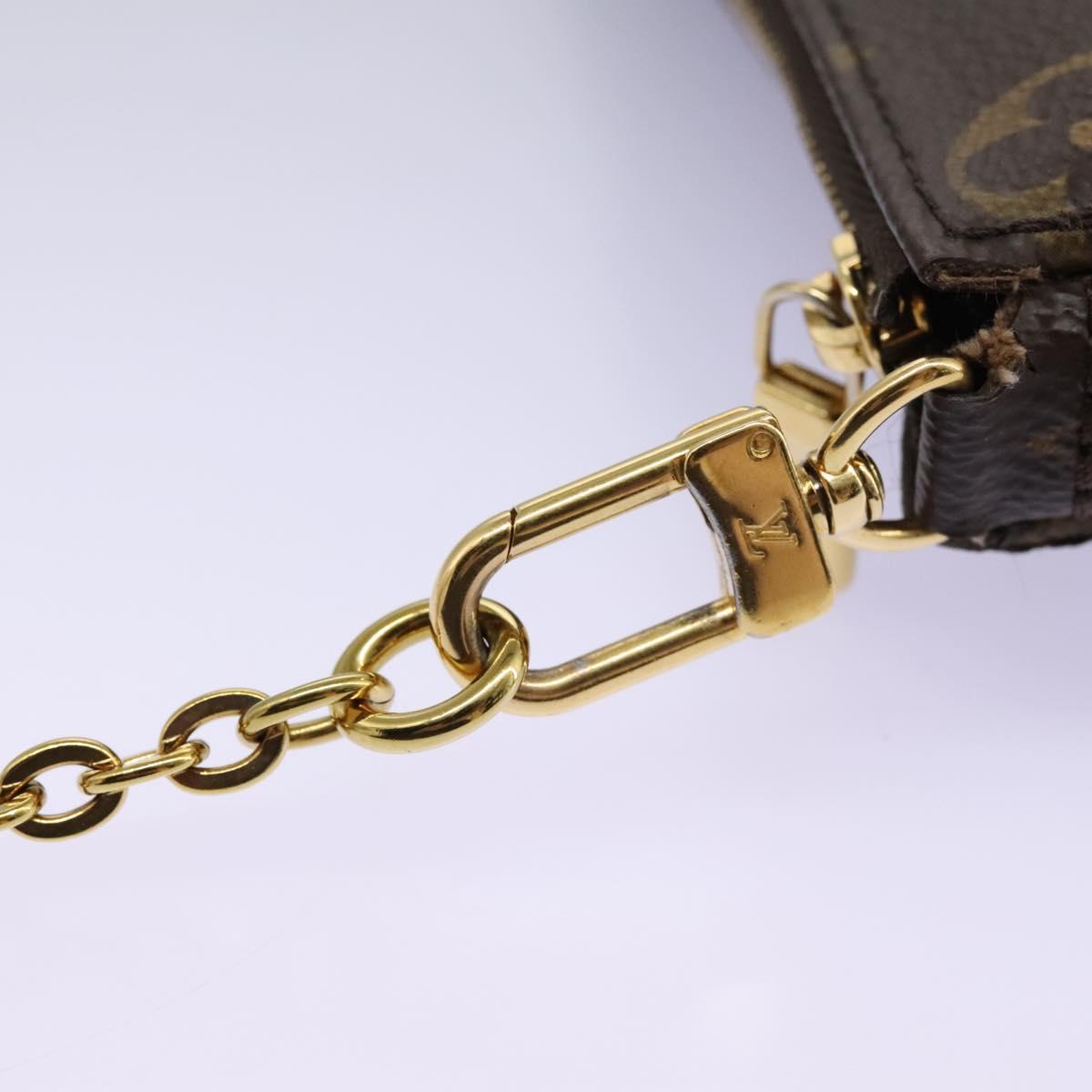 Louis Vuitton Multi Pochette Accessoires Brown Canvas Clutch Bag (Pre-Owned)